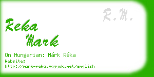reka mark business card